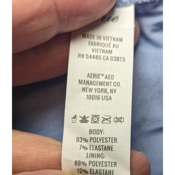 Aerie Women’s Size Large Textured Bikini Swim Bottom Monaco Blue NWT (1127) - Picture 5 of 12